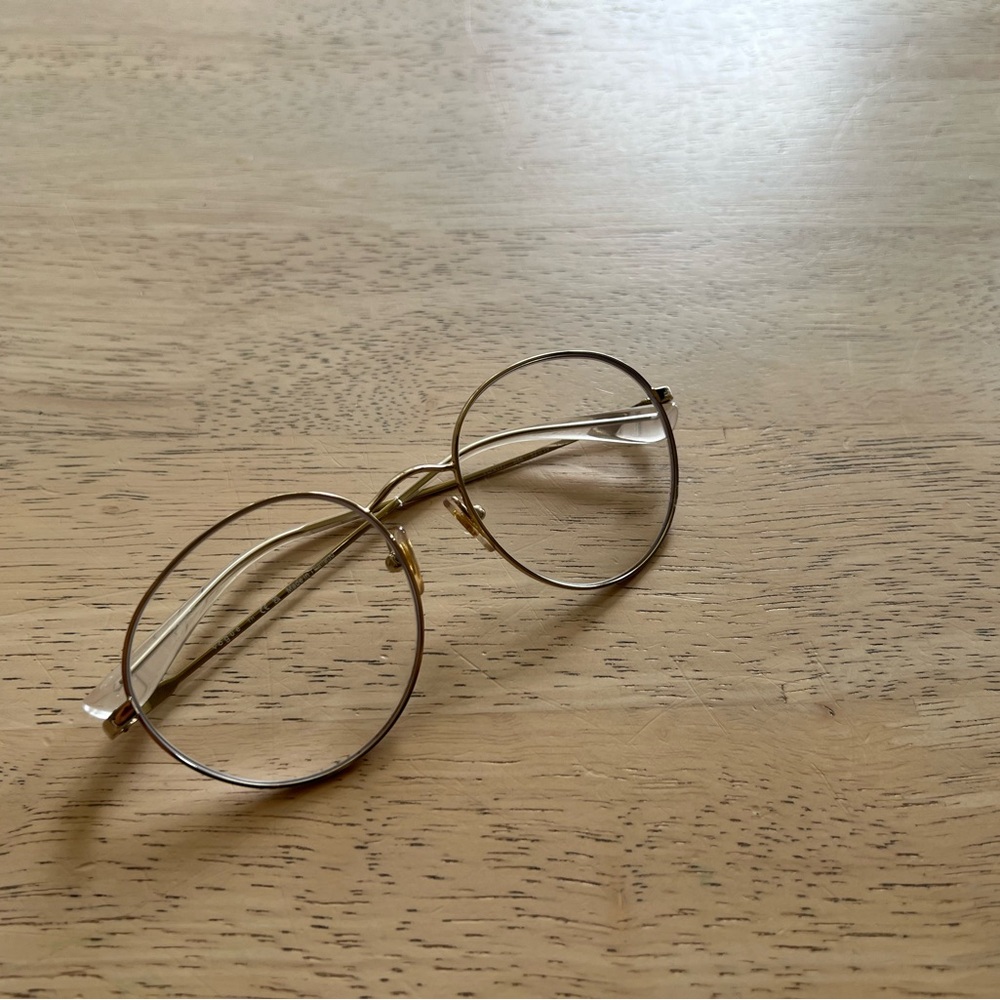 Gold Vogue Round Glasses